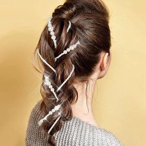 NEW Sparkling Bling Swarovski Crystal Rhinestone & Pearl Hair Accessorie…